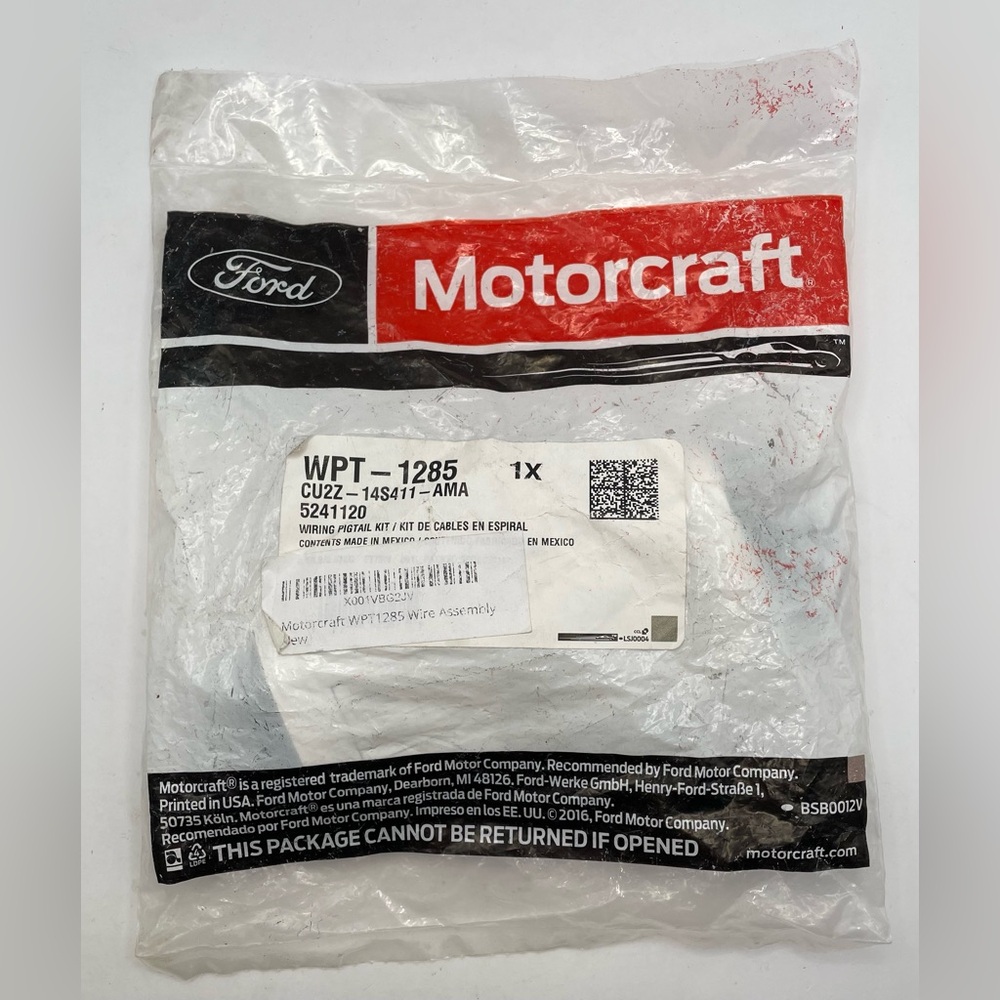 Ford Motorcraft Blower Motor Resistor Wire WPT-1285
